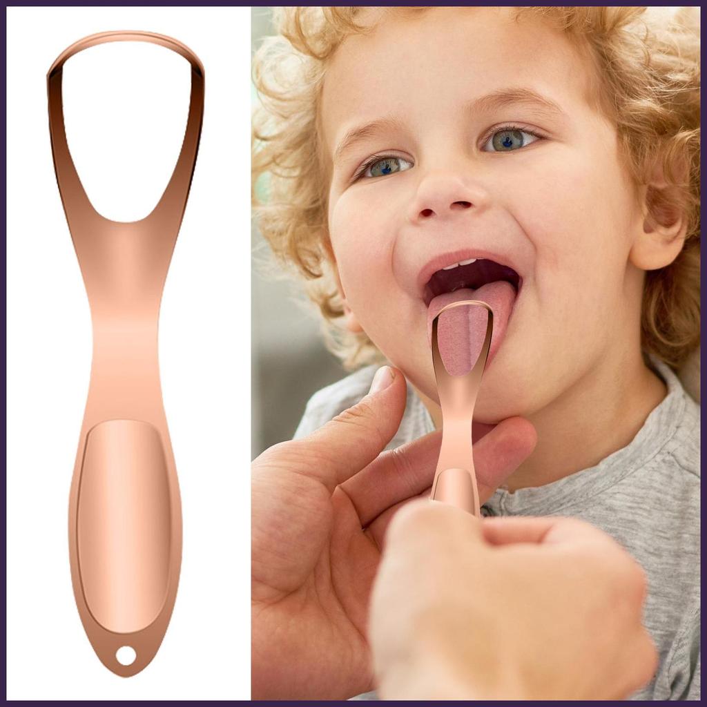 Travel Tongue Scraper Breath Care เครื่องมือทําความสะอาดพัดลมมัลติฟังก์ชั่นรูปร่างลิ้น Scraper Clean