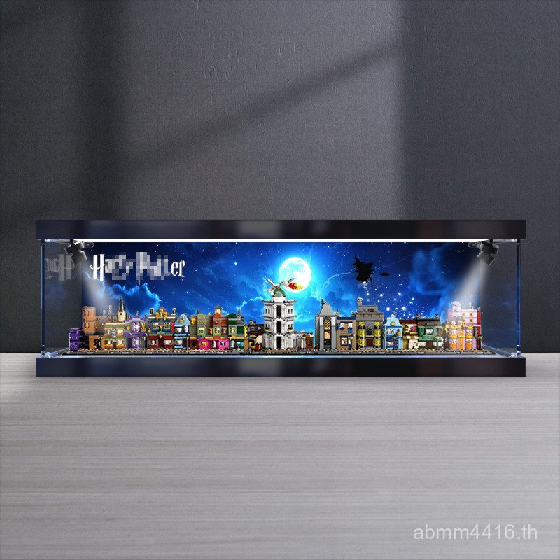 Alley อะคริลิค Street View Diagonal 76444 Series Harry Potter เหมาะสําหรับ Mini ป้องกันฝุ่นกล่องเก็บ