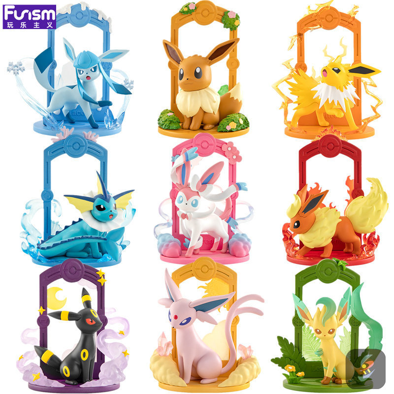 [Mu Muzi] Playism Pokémon อินเทรนด์เล่นกล่องปริศนา Lets Go Adventure Eevee Ice Ibe