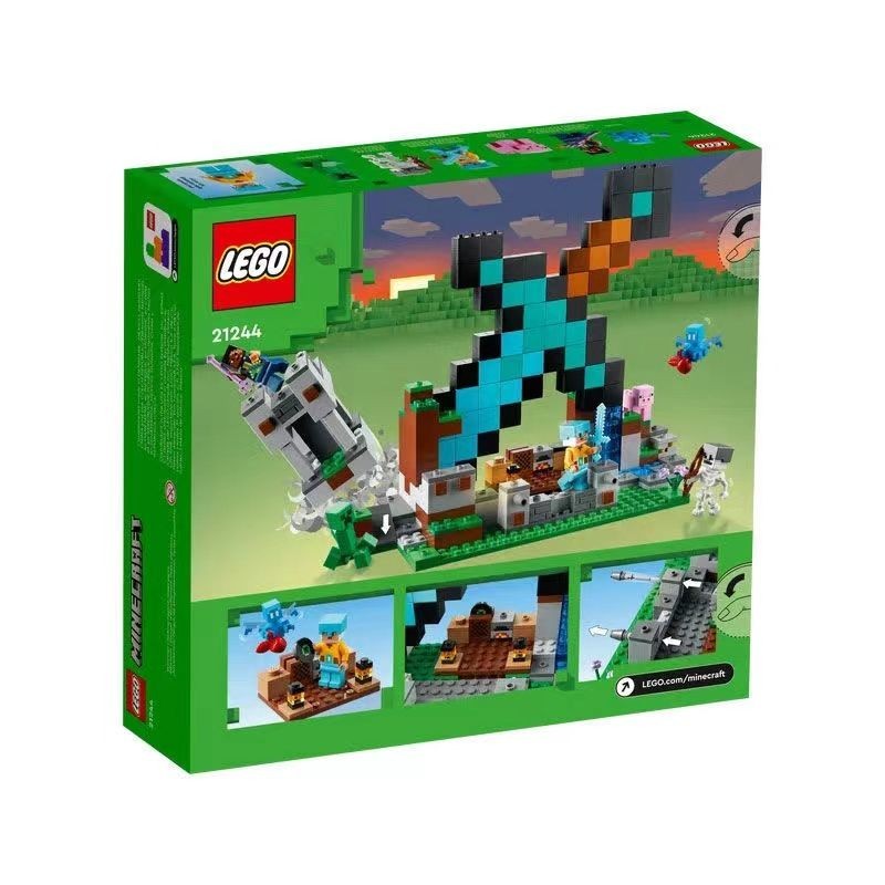 LEGO LEGO 21244 Sword Outpost Minecraft LEGO Building Block Toy 010002