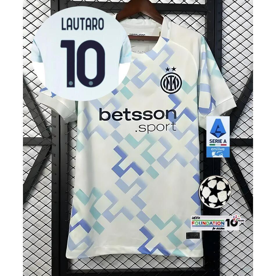 เสื้อฟุตบอลแขนสั้น Inter Milan แบบเยือน ขนาด S-4XL