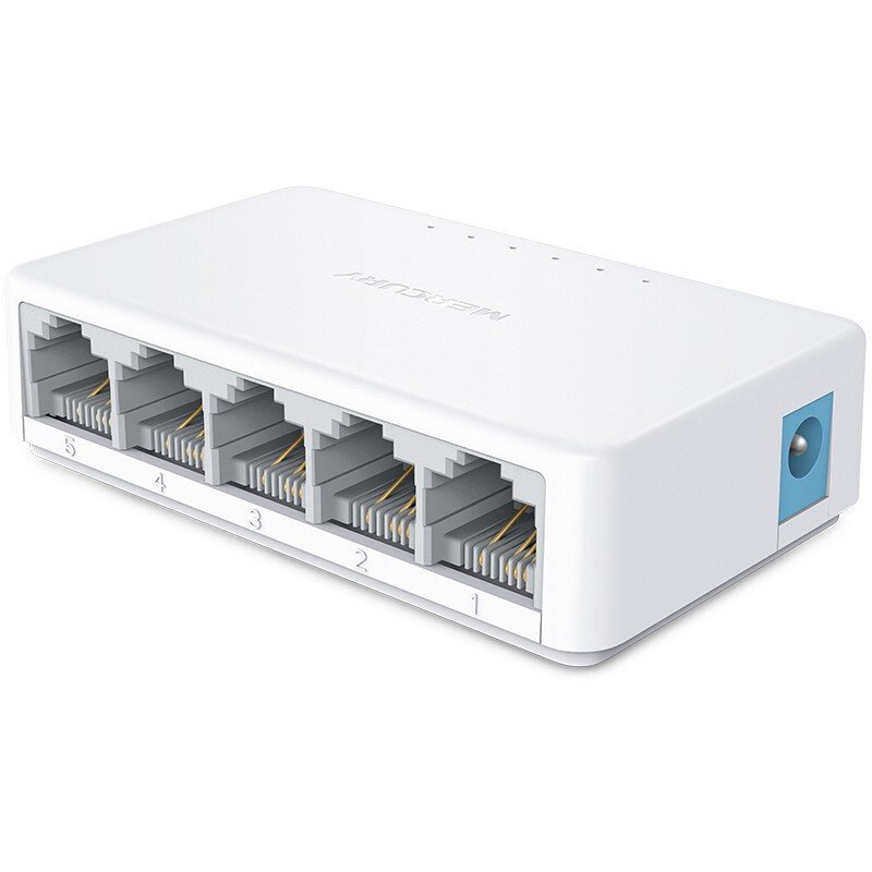 MERCURY (MERCURY) S105C 5-Port 100M Switch 4-Port Network Cable Network Splitter Monitoring Shundown