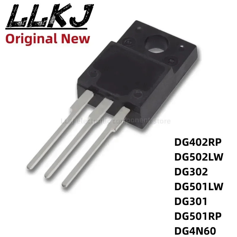 5pcs DG402RP DG502LW DG302 DG501LW DG301 DG501RP DG4N60 TO-220F Field Effect ทรานซิสเตอร์