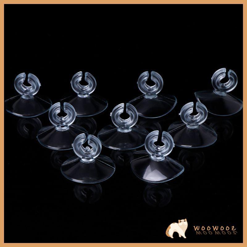 WOW 10-Pack Aquariums ถ้วยดูดพร้อมคลิป Clear Sucker สําหรับ Fixing Fishtanks H