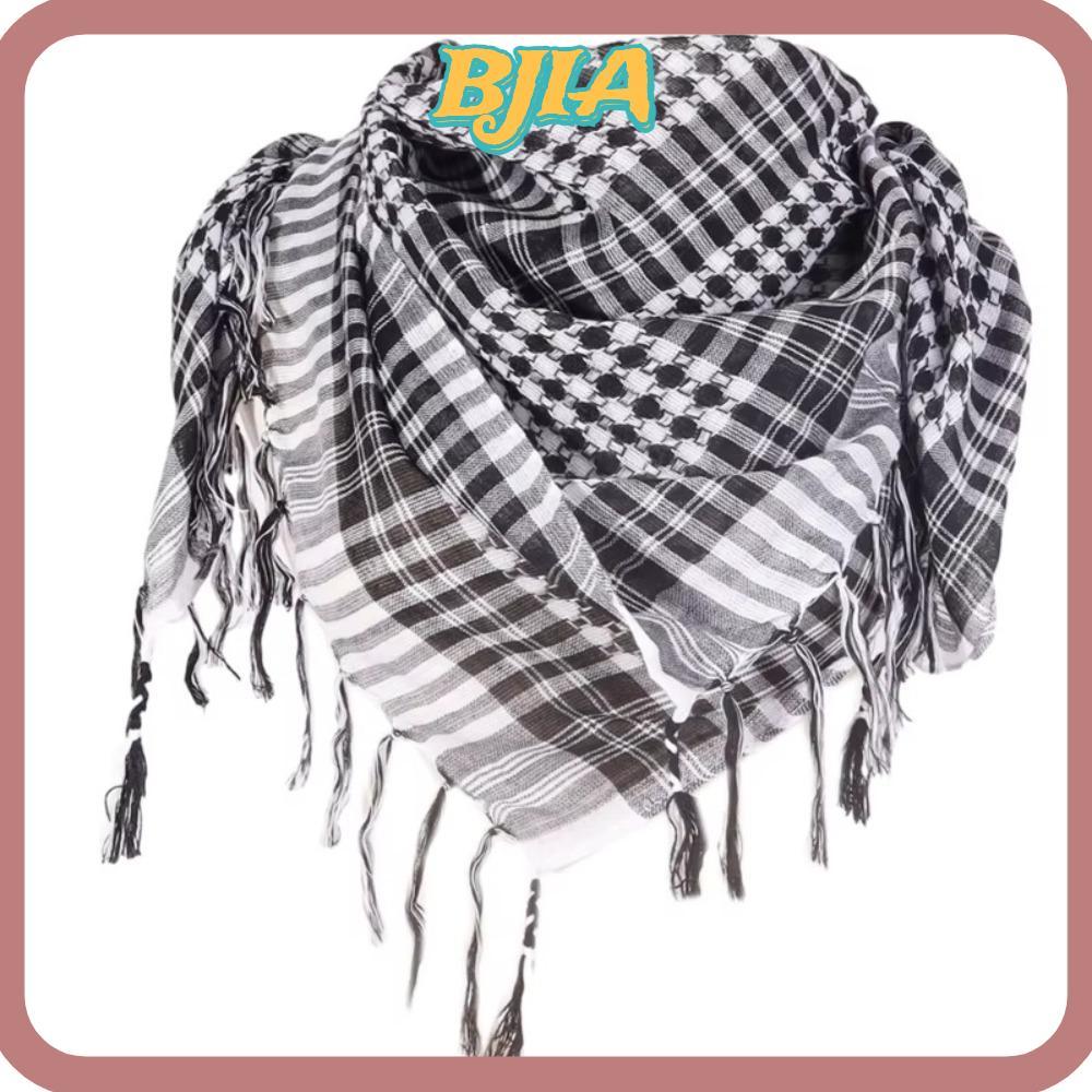 ผ้าโพกศีรษะ BJA Arab แบบพู่หัวขนาดใหญ่ สวมใส่ได้ทั้งผู้ชายและผู้หญิง