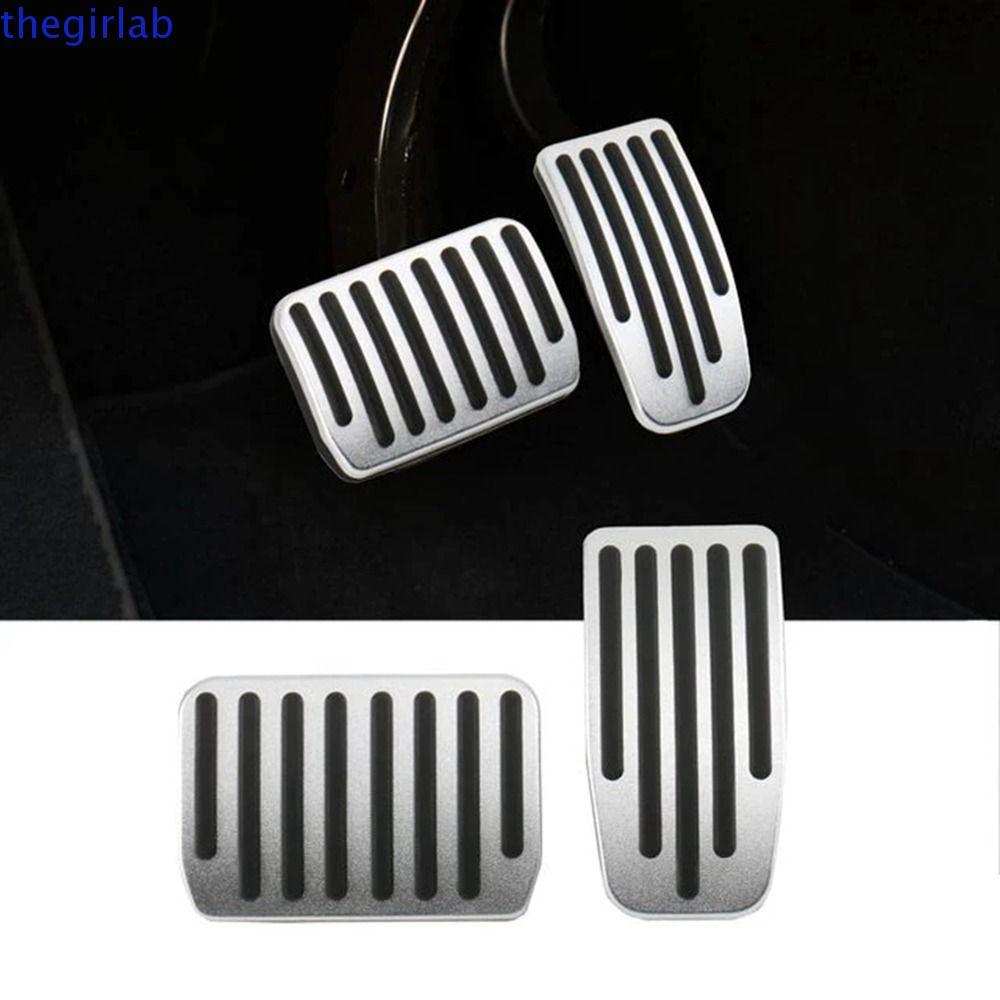 THEGIRLAB 2 ชิ้นอัพเกรดเท้าเหยียบ, อัพเกรดประสิทธิภาพ Non-slip Accelerator เบรค Rest Pad ทนทานสวมใส่เบรคเหยียบสําหรับ Model3/Y