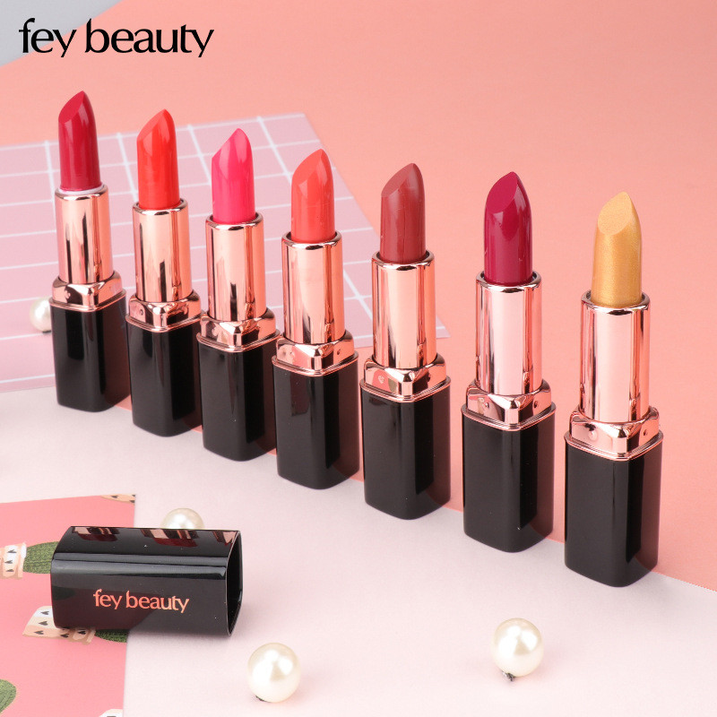 Fey beauty bean paste color ลิปสติกสีนู้ดธรรมชาติสําหรับสีผิวยุติธรรม