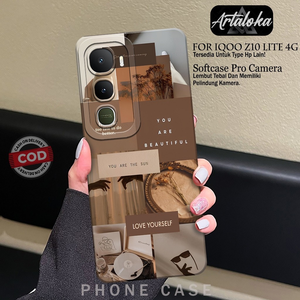 Softcase Hp IQOO Z10 LITE 4Gแฟชั่นกรณีความงามKesing IQOO Z10 LITE 4GซิลิโคนTPU Proกล้องIQOO Z10 LITE