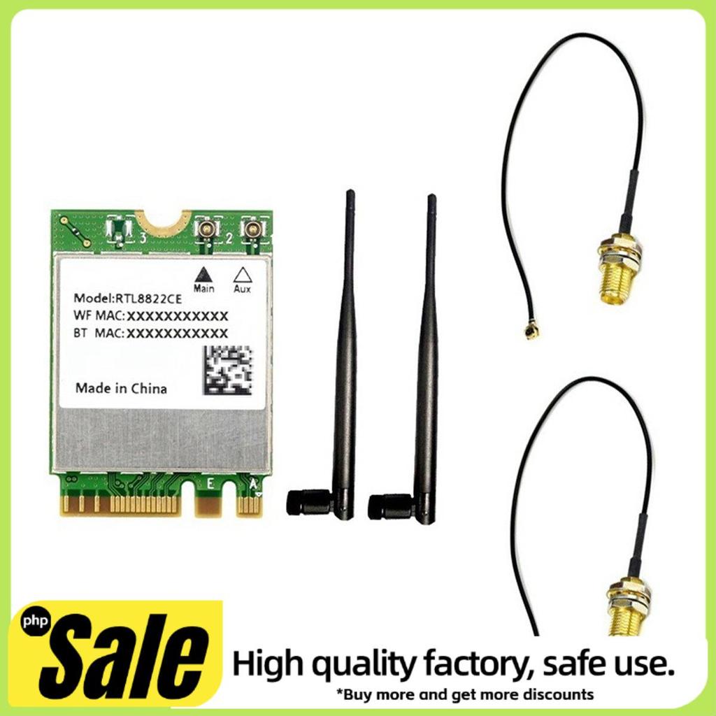 RTL8822CE การ์ดเครือข่ายไร้สายDual-Band 2.4G/5G M.2 A/E Key WiFiการ์ดบลูทูธ 5.0 แล็ปท็อปWin10/11 Lin