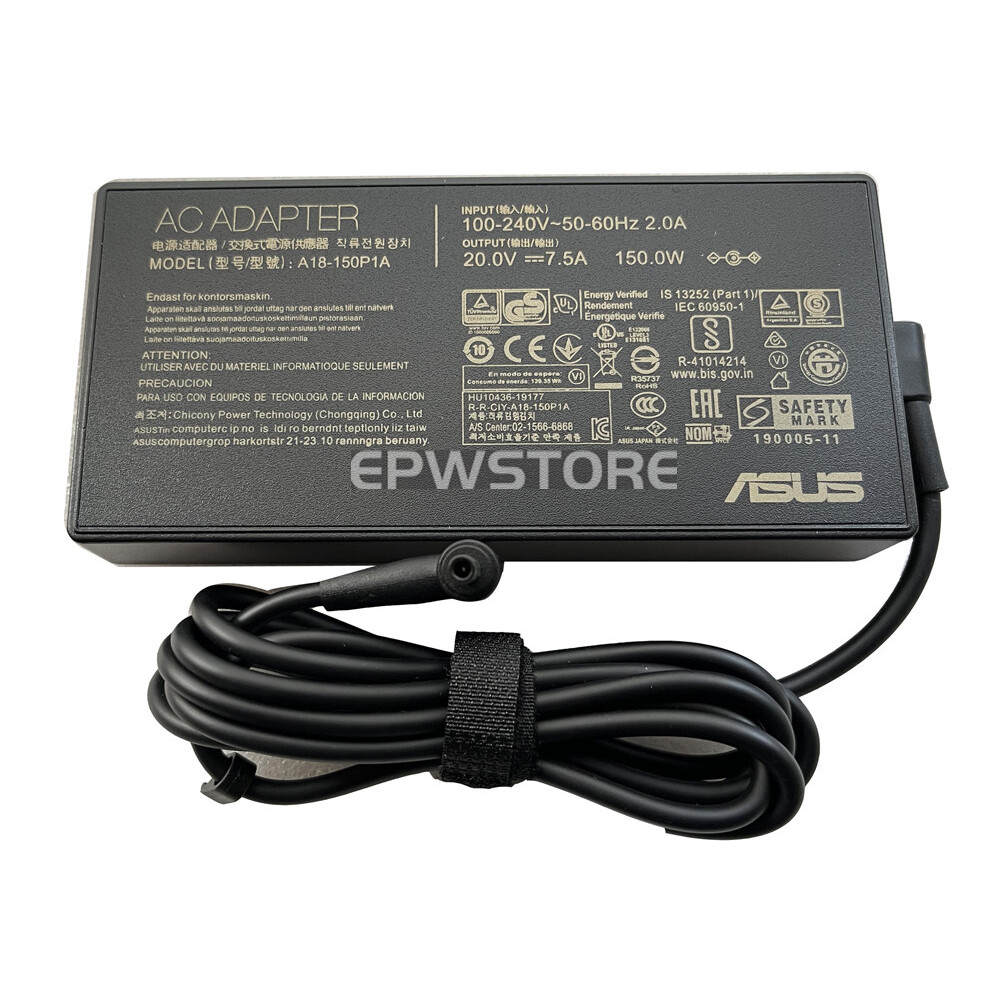 20V 7.5A 150W อะแดปเตอร์ AC สําหรับ Asus TUF FX705DT-AU034T FX705DT-AU035T