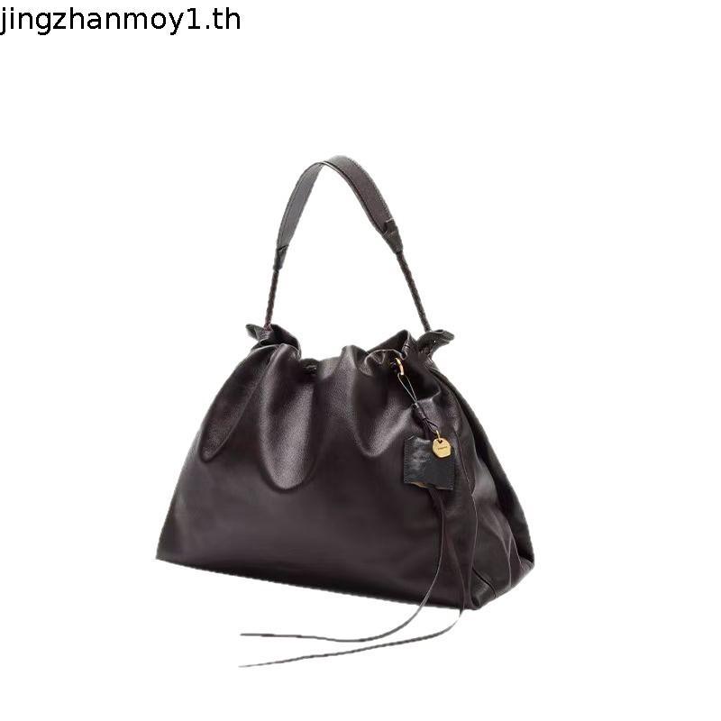 Songmont Yamashita มี Songmont Series Tote Bag Cowhide ถุงขยะหญิงขนาดใหญ่ความจุ Commuter Wandering ก