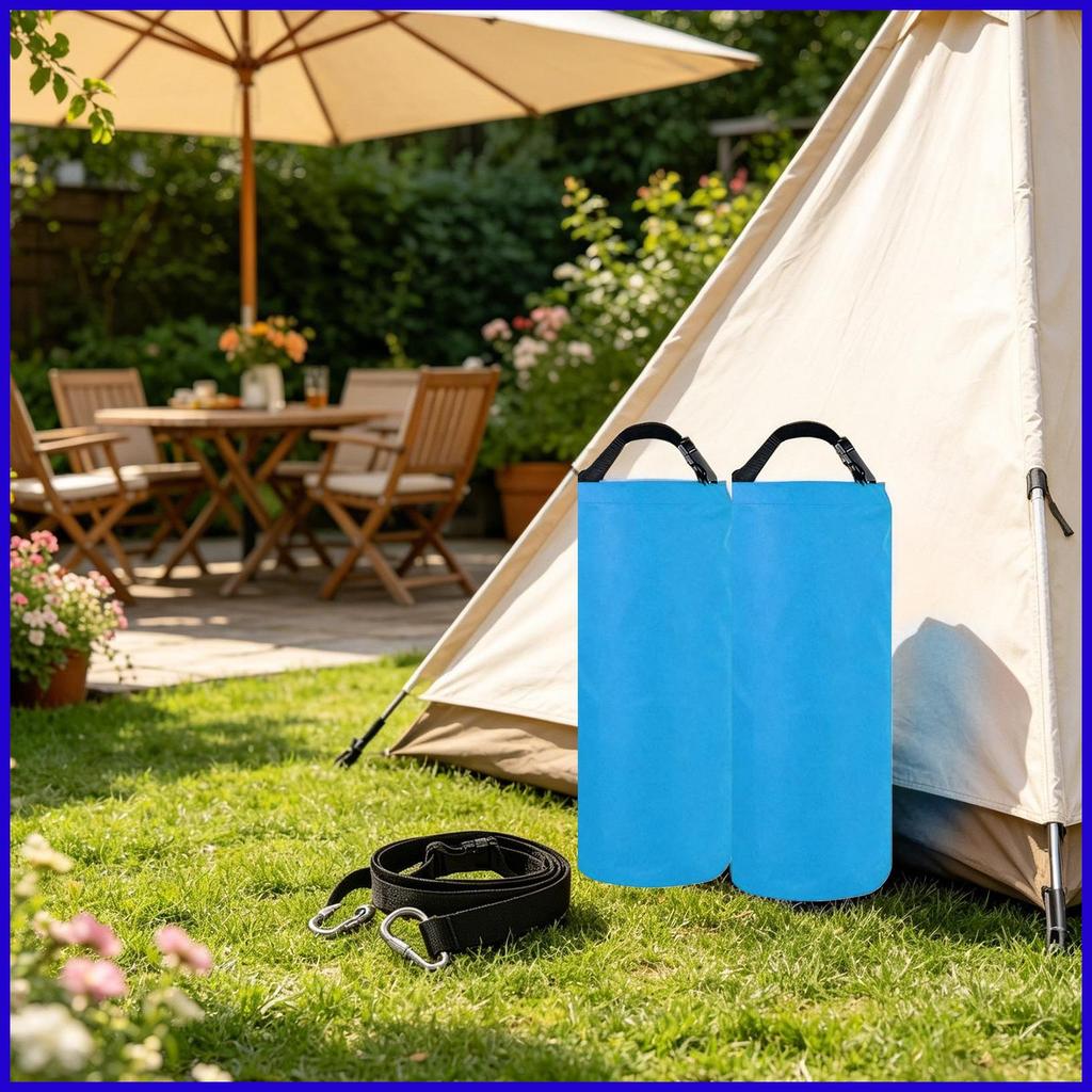 ถุงทรายสําหรับเต็นท์ 2 แพ็ค 25 LBS ผ้า Oxford แบบพกพา Canopy ถุงทรายน้ําหนักสําหรับ Pergolas ร่มธง h