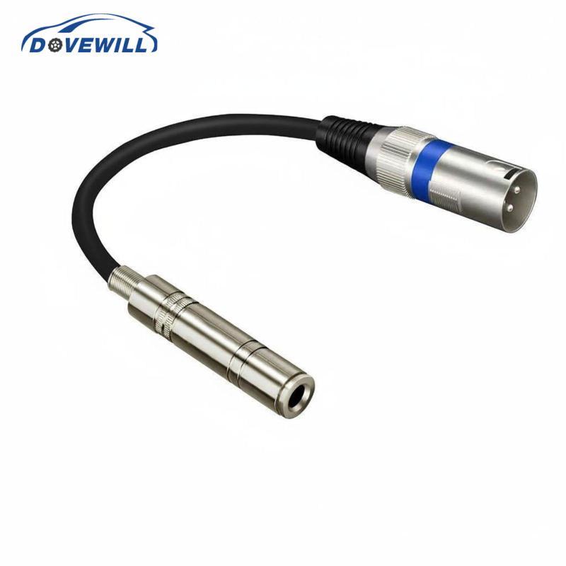 [Dovewill] TRS Female to XLR Male Connection Cable Stereo Audio 6.35mm Female to XLR Male Adapter Me