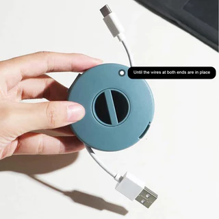 กล่องเก็บสายเคเบิ้ล Usb ทรงกลมหมุนได้