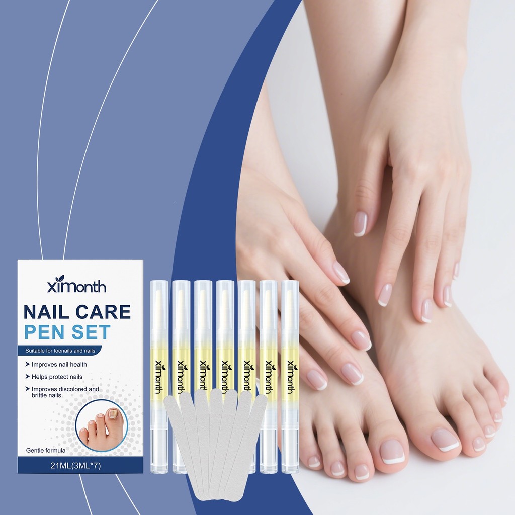 ชุดดูแลเล็บ Smooth ximonth ปากกาทําความสะอาดเล็บ Glossy Hand Foot Care Kit Smooth ximonth Nail VC4D