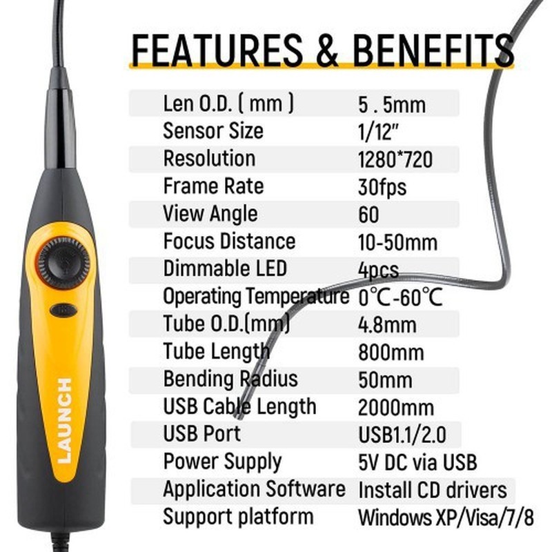 Yuanzheng เปิดตัว VSP-600 Endoscope X431 PRO3S+X431 V/X431V+เครื่องตรวจจับรถยนต์