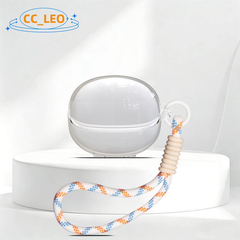for SoundPeats H3 Case Clear TPU Soft Case Cute Lanyard Suitable for SoundPeats H3 Shockproof Shell 