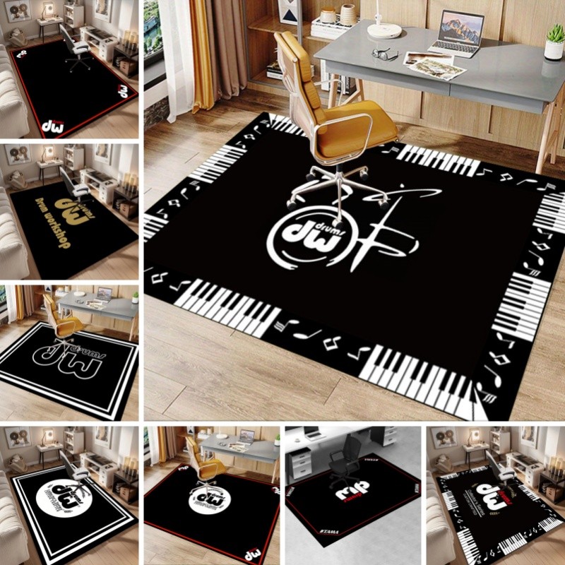 "Dynamic DW Drums พรมสําหรับการเดินทางจังหวะของคุณ" Soundproof Mat พรมกลอง Vintage Stage พรม T86