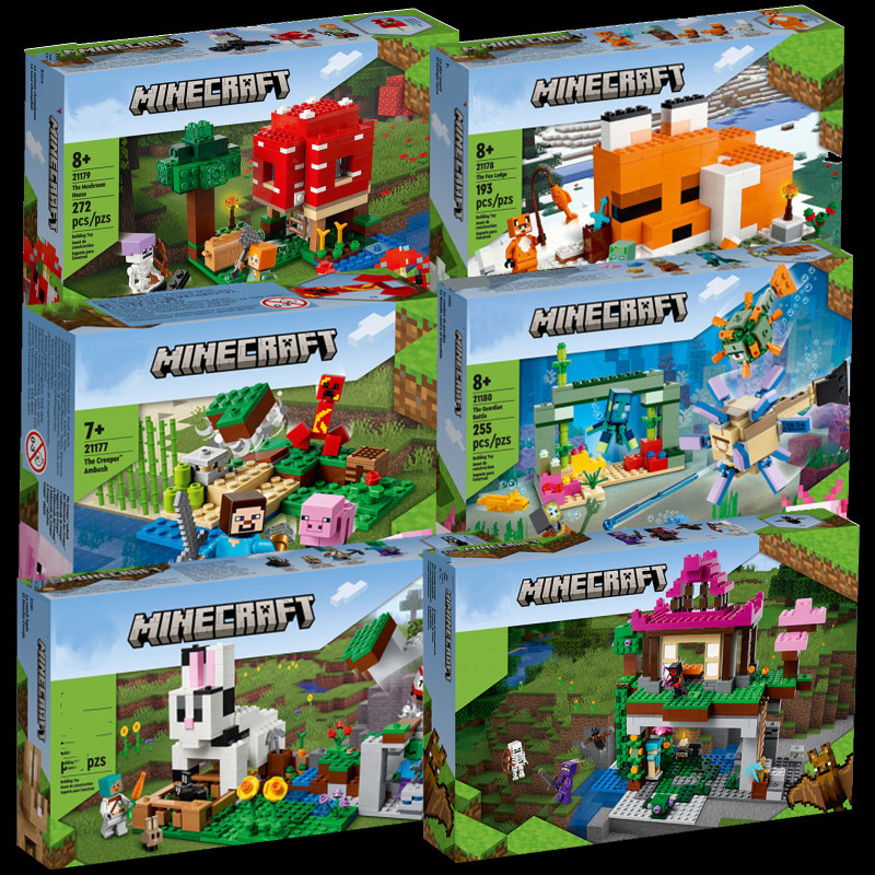 minecraft minecraft toy Good Good Good Goods 2025 สินค้าใหม่ Minecraft Series Mushroom House Guardia