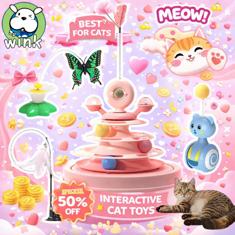 พร้อมส่ง😻ไม้ล่อแมว ไม้แหย่แมว ของเล่นแมว Cat toy ขนนก แบบปุ่มดูดสุญญากาศ