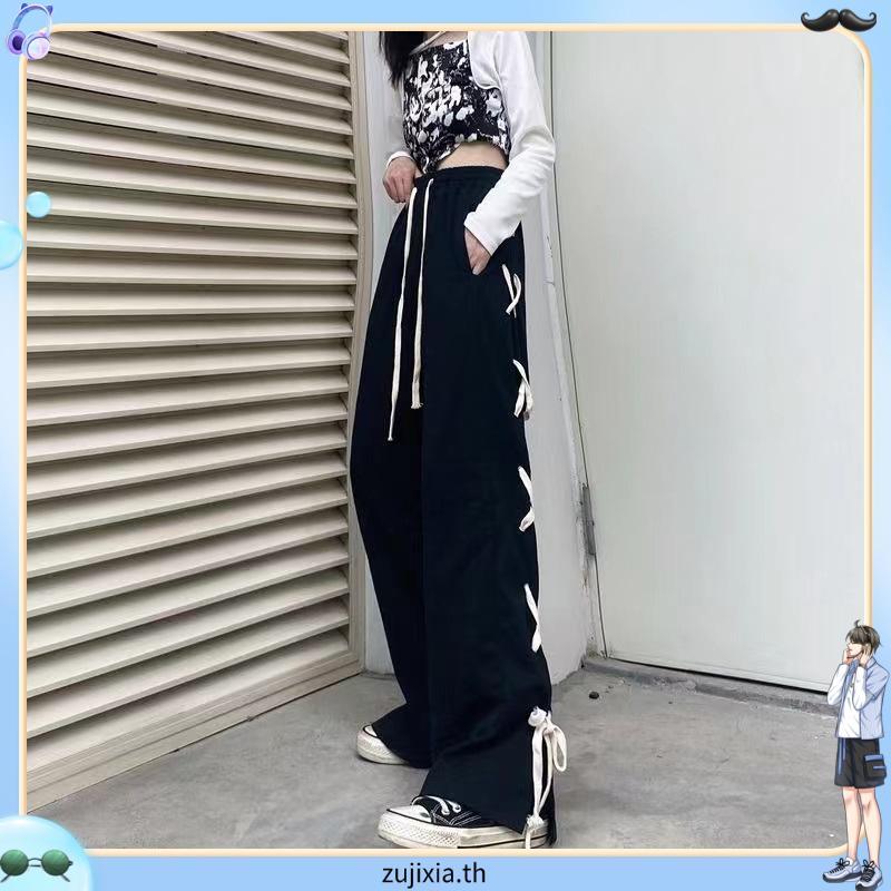 JN Studio กางเกงขายาว กางเกงคาร์โก้ผู้หญิง คาร์โก้ กางเกง Korean chic comfortable cozy WGK23903ON 17