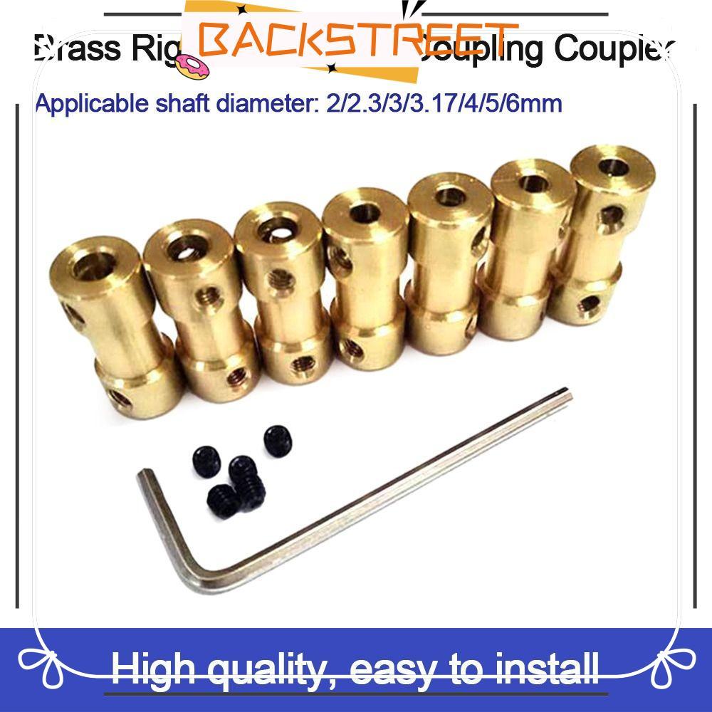 BACKSTAGEREAT Motor Shaft 10 รูปแบบ Motor Transmission Connector Drive Shaft 2mm 5 Connectors Compre