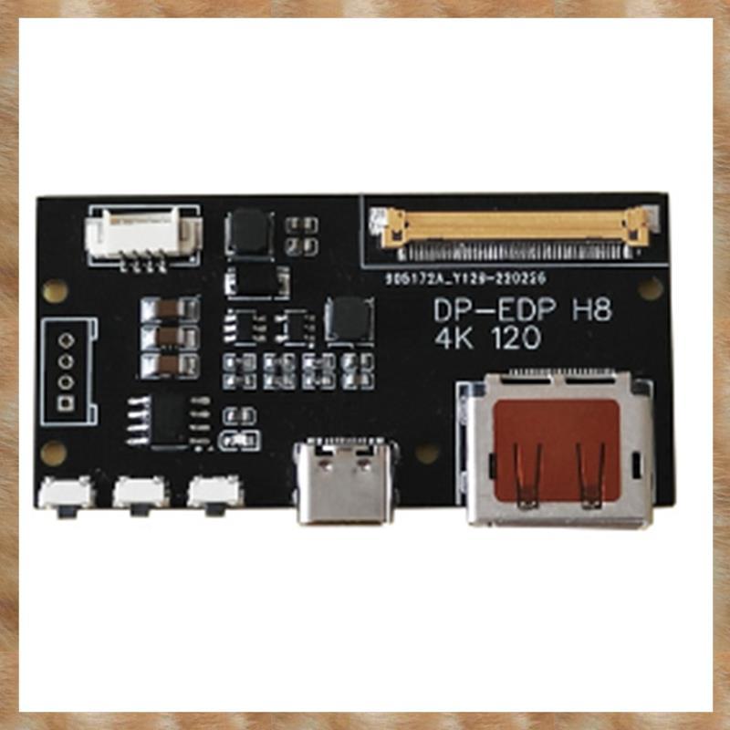 [KYG] DP to EDP 4K 120HZ DIY4K Driver Board 4K 2K 1080 Adapter Board for Portable Display (A) ใช้งาน