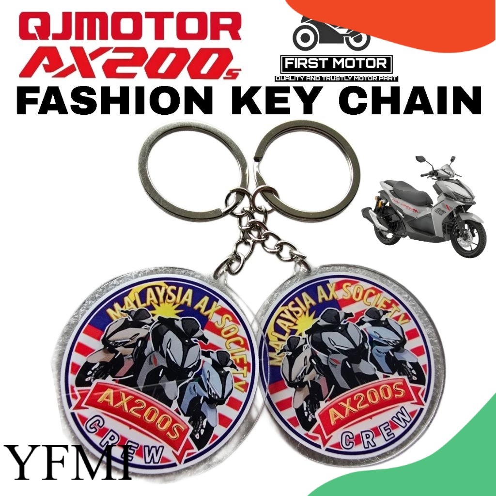 FASHION KEY CHAIN QJMOTOR AX200S AX 200S AX 200 S FASHION KEY CHAIN