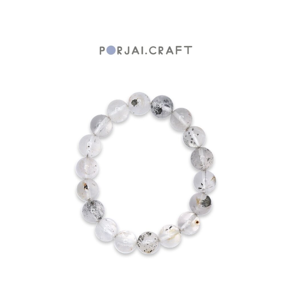 Pyrite in Quartz Bracelet สร้อยข้อมือควอตซ์ใสไพไรต์