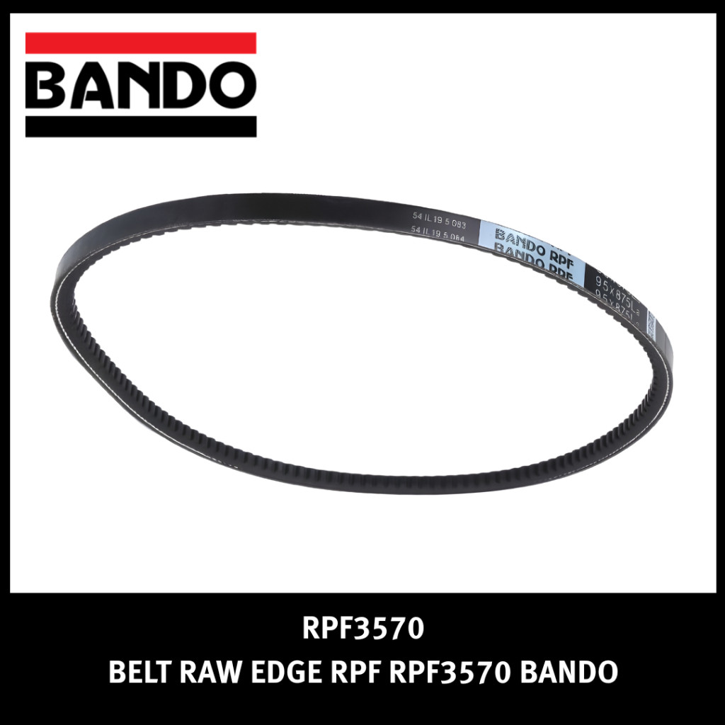 VANBELT RPF3570 BANDO BELT RAW EDGE RPF RPF 3570 FANBELT VBELT เข็มขัดพัดลม VAN BELT