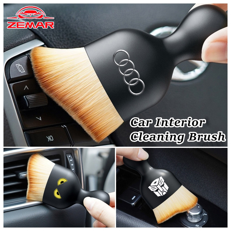 Audi ภายในรถทําความสะอาดแปรงนุ่มแดชบอร์ด Air Outlet ที่นั่ง Gap แปรงกําจัดฝุ่นสําหรับ A3 8l 8Y A1 Q5