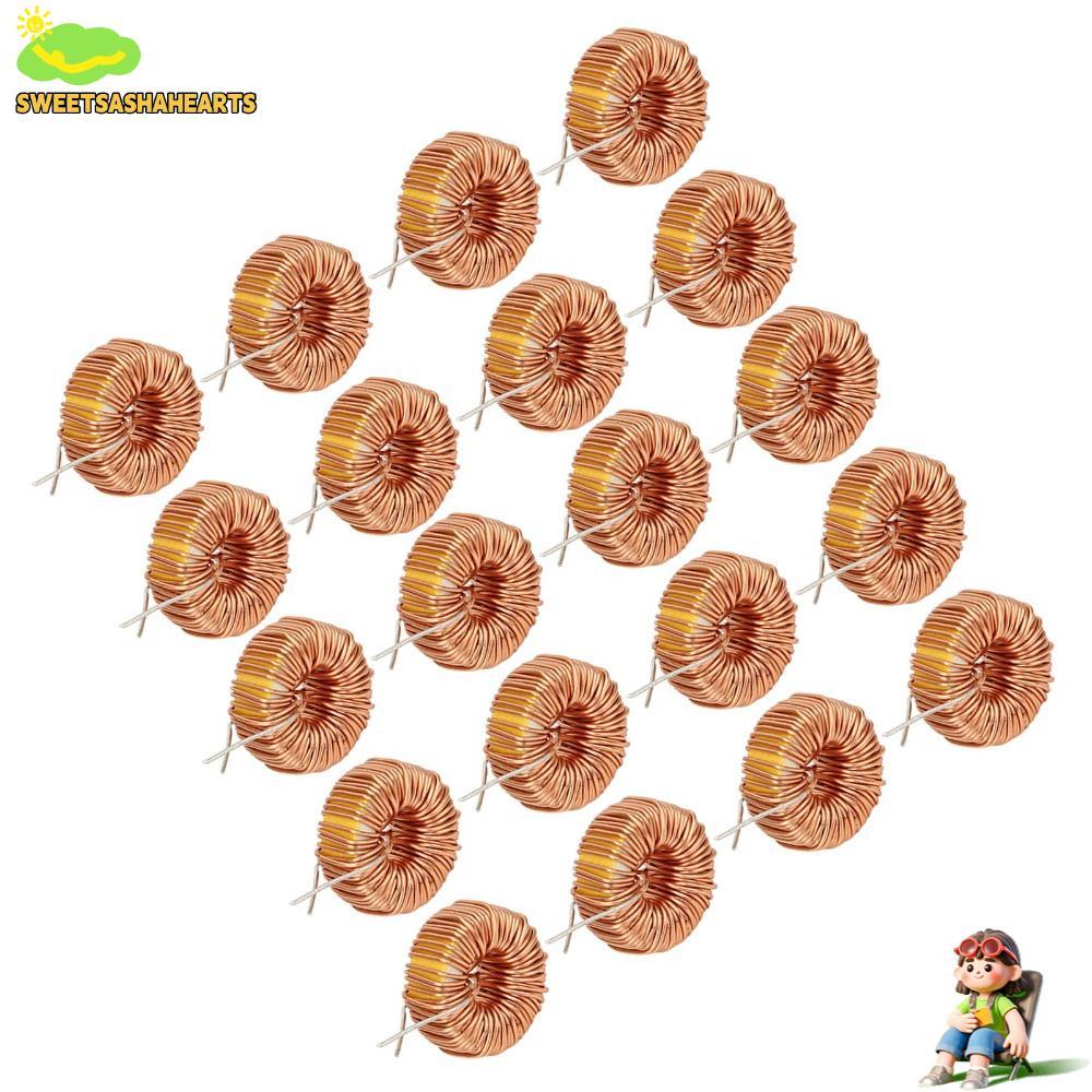 SWEETSASHA 20PCS Inductor Wire, 3A แนวตั้ง Toroid Inductor, ปฏิบัติ 330UH 5026 Inductingance Coil Po