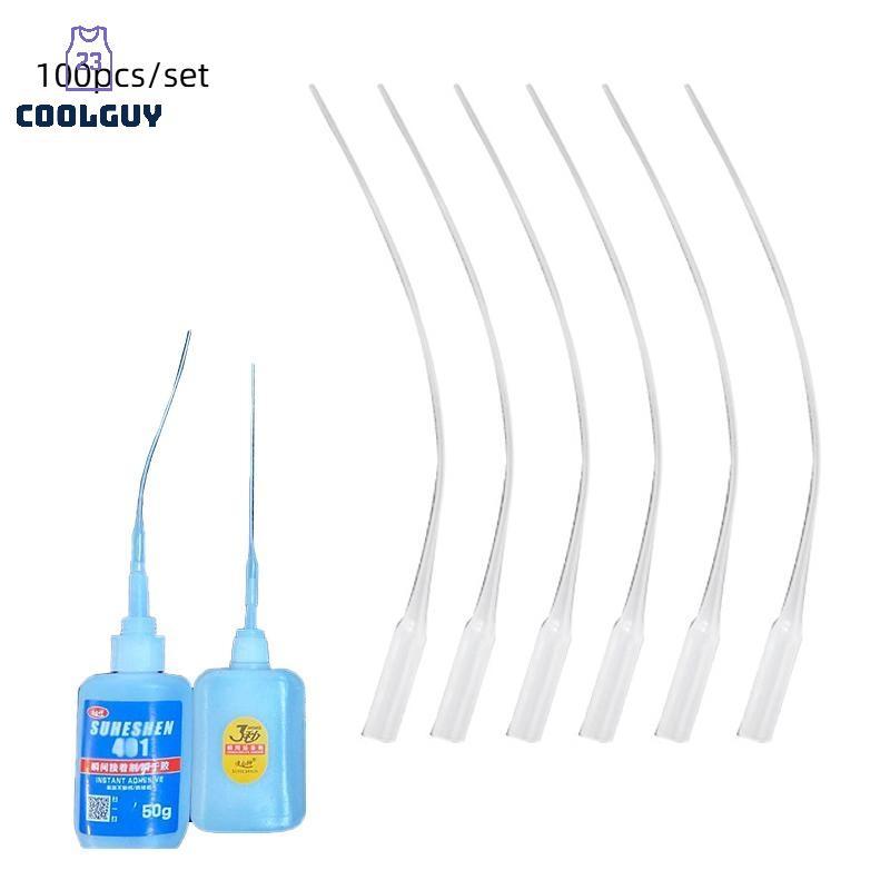 [YLSW] 100 ชิ้น/เซ็ตกาวเคล็ดลับกาวพลาสติก Micro-Tips กาว Extender Precision CA Applicator TH