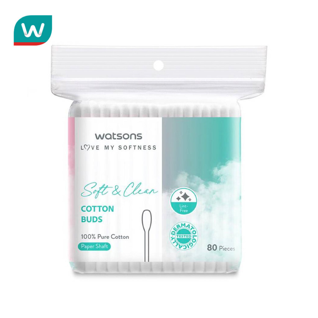 Watsons วัตสัน สำลีก้าน 80 ก้าน.