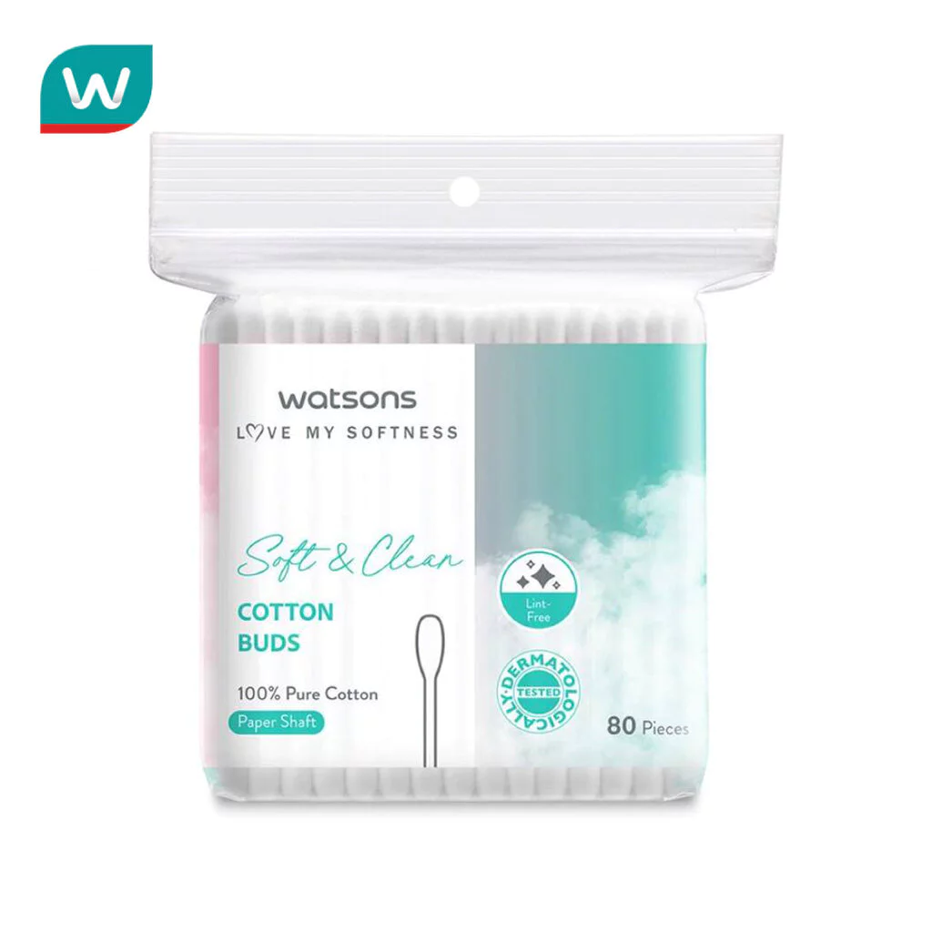 Watsons วัตสัน สำลีก้าน 80 ก้าน.