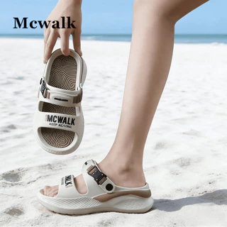 MCWALK แบบคลาสสิค ด้านล่างหนา 5 ซม. รองเท้าแตะ สากลชาย และหญิง รองเท้าทำงาน รองเท้าแตะ MC2409-1