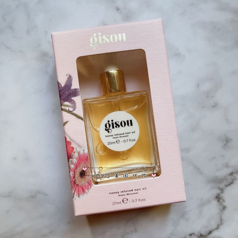 Gisou Honey Hair Oil Honey 20ml Hair Care Oil ผมกลิ่นหอม Moisturizing Soft Shiny 12.18