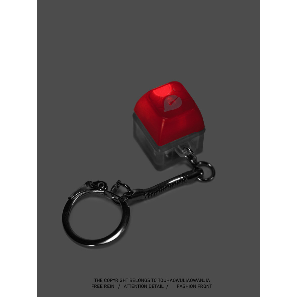 น่าเบื่อปลาไม้เรืองแสงปุ่มกดกดพวงกุญแจจี้kk555.th20251219164431