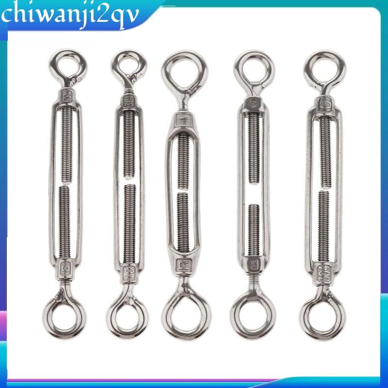 [chiwanji2qv] 304 สแตนเลสสตีล Turnbuckle M5 M6 M8 Eye Turnbuckle ทนต่อการกัดกร่อน