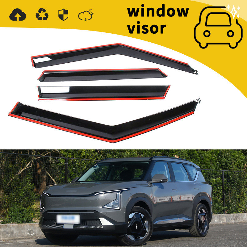 เหมาะสําหรับ 23 Kia EV5 Rain Baffles ประตู Rain Baffles หน้าต่าง Rain Brows Rain Baffles ดัดแปลงตกแต