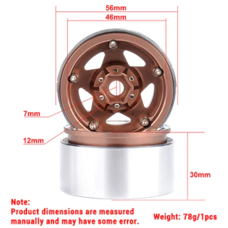 PYFORE 1.9In ปีนเขาล้อ Hub 4PCS ยาง 56X30 มม.12 มม.ขั้วต่อหกเหลี่ยมสําหรับ 1/10 1/8 RC รุ่นรถ Crawler อุปกรณ์เสริม