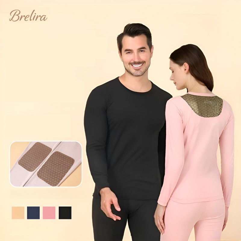 『Brelira』เสื้อฮีทเทค อบอุ่นเป็นพิเศษ ชุดชั้นในกันหนาว เทคโนโลยีให้ความอบอุ่นด้วยกราฟีน heattech ผ้าไหมแคชเมียร์ สำหรับผู้ชาย สำหรับผู้หญิง ชั้นในสำหรับฤดูหนาว