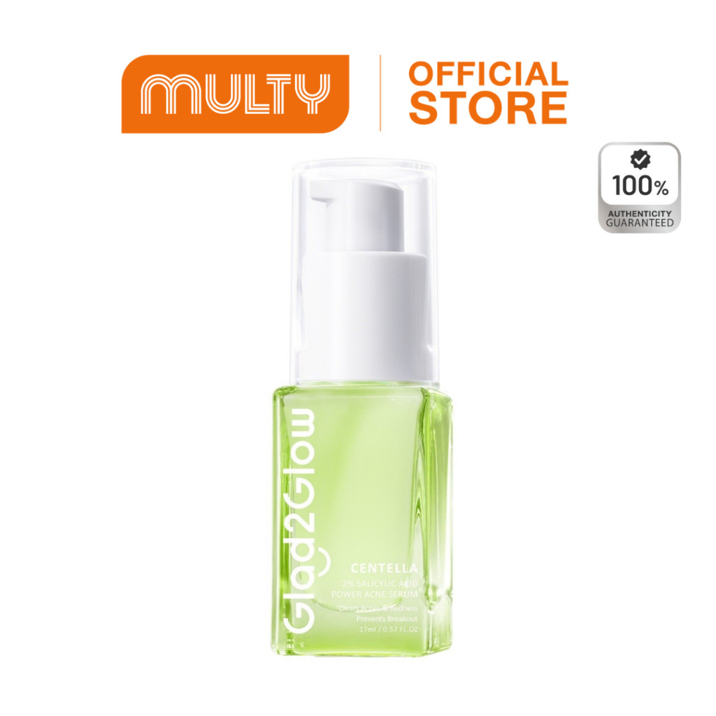 Glad2Glow Centella 2% Salicylic Acid Power Acne Serum 17 ml Nice.