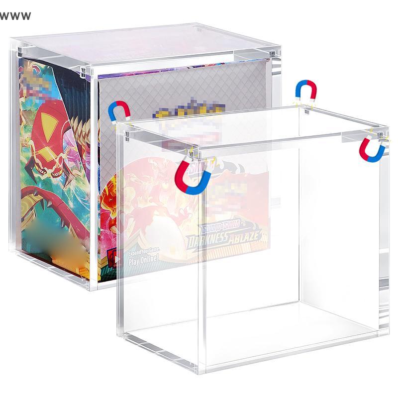Ooo Booster Box เคสอะคริลิคป้องกัน 8 มม. + อะคริลิคใสหนา 4 มม. 5 มม. ปิดแม่เหล็กด้านบนง่ายโหลด uu