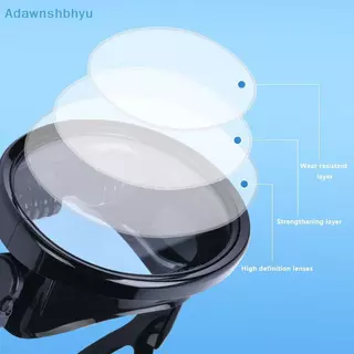 Adhyu Oval Snorkel หน้ากากดําน้ํา Spearfishing Mask Panoramic Wide View Goggles กระจกนิรภัยเลนส์แว่นตาดําน้ําสําหรับผู้ใหญ่ TH