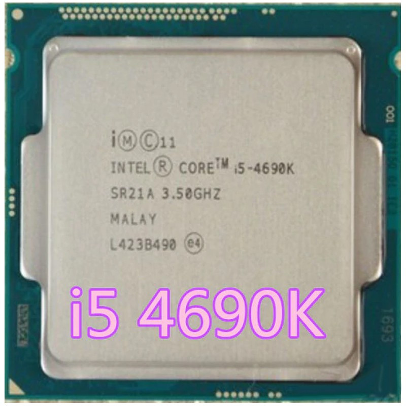 Intel Core I5 4690K i5 4690K 3.5GHz/ 6MB/ ซ็อกเก็ต LGA 1150 Quad-Core CPU โปรเซสเซอร์ I5-4690K SR21A