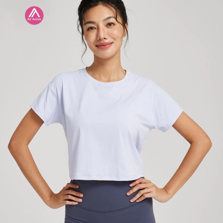 AirActive เสื้อ Yuneng เสื้อกีฬาเนื้อผ้าเบาเหมาะสำหรับทุกกิจกรรมออกกำลังกายฟิตเนสและวิ่ง