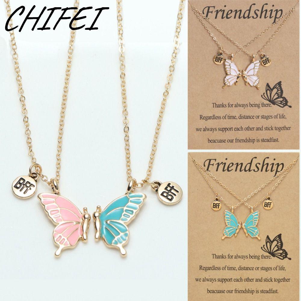 CHIFEI สร้อยคอมิตรภาพแม่เหล็กดึงดูดเครื่องประดับแฟชั่นวันเกิดสร้อยคอ BFF