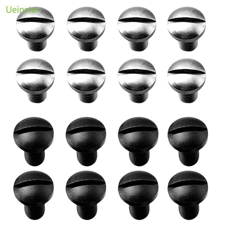 Uein 8 ชิ้น 416 สแตนเลสสตีล Heavy Duty Slotted สกรูสลักเกลียวชุดสําหรับ 1911 Grips