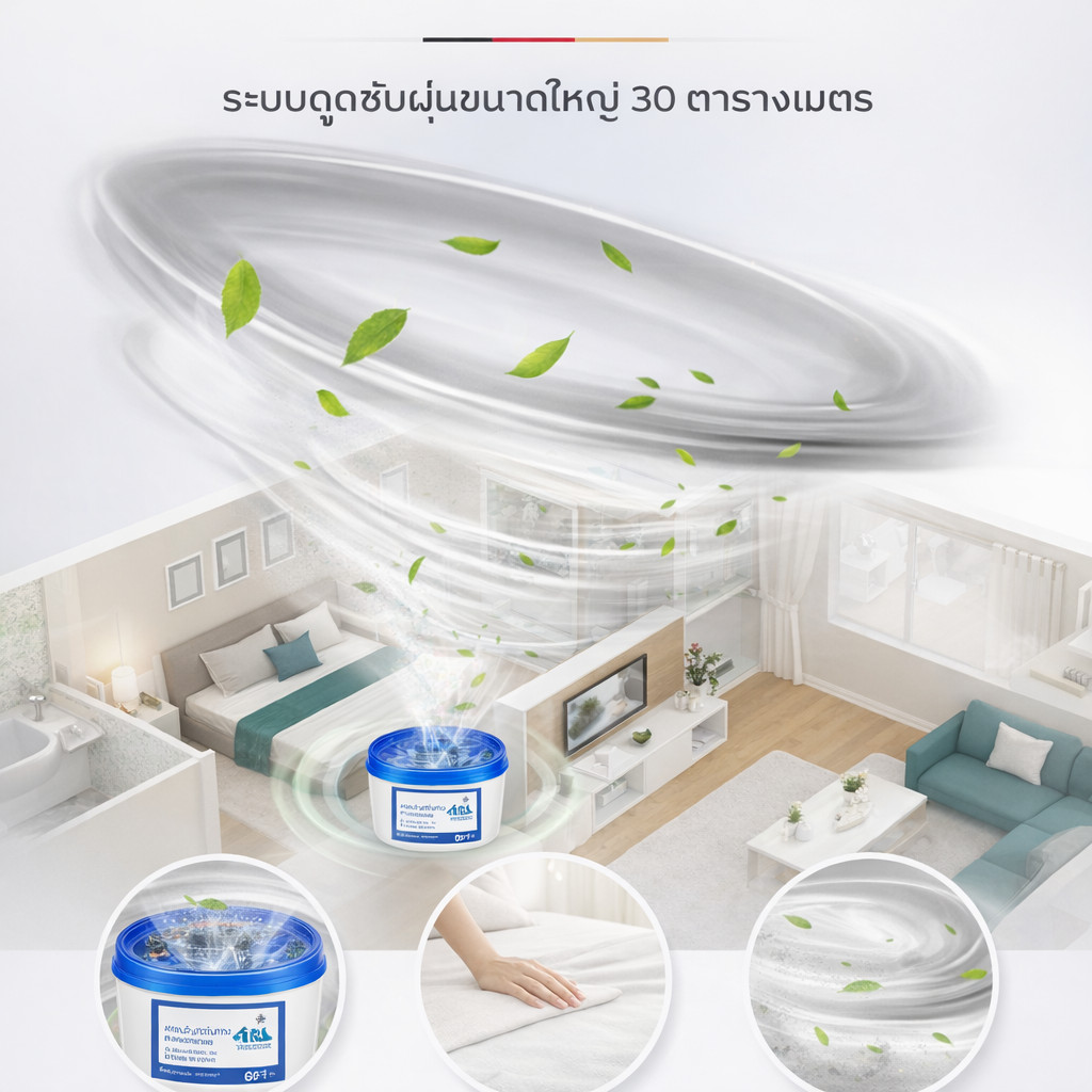 พลังไอออนลบ อเนกประสงค์ กล่องดักฝุ่นอัจฉริยะ / แบบพกพา ลดกลิ่นและเชื้อแบคทีเรีย กล่องเมจิก / มัลติฟังก์ชัน สะอาดปลอดภัย บ๊อกซ์ลบฝุ่น - รูปที่ 3